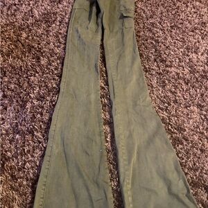 Chic Olive Flare Pants for Women